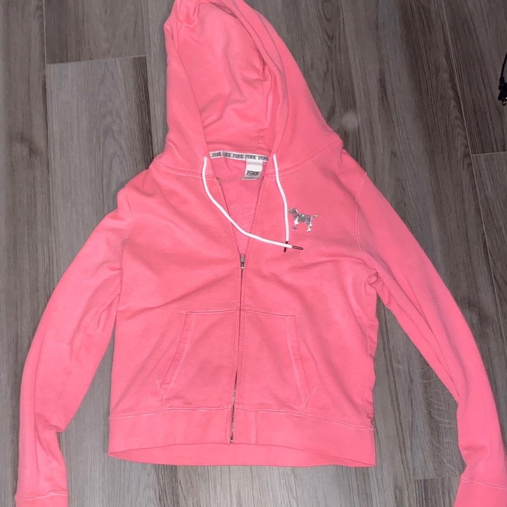 PINK Victoria's Secret Coral Hoodie
